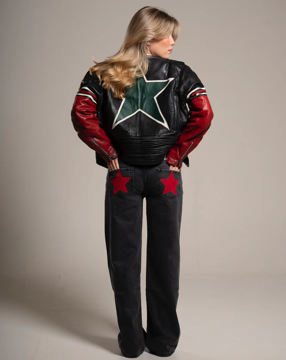 BLACK JEANS RED STAR - Image 5