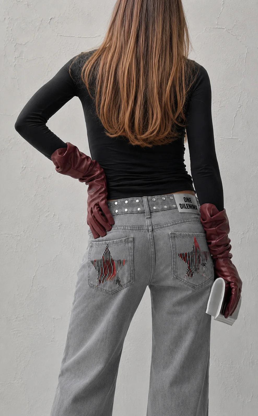 GREY JEANS ZEBRA STAR - Image 2