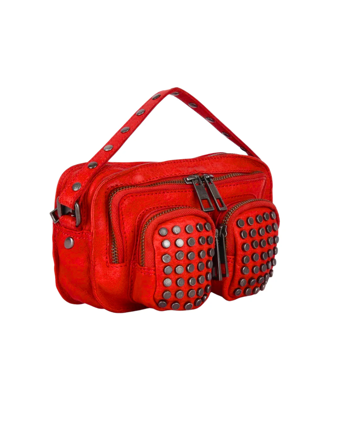 HELENA RED WASHED LEATHER BAG x NÚNOO - Image 3